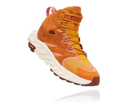 Hoka One One Anacapa Mid GORE-TEX - Sapatos De Caminhada Mulher Laranja / Douradas Amarelas | PT-MB9